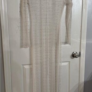 Sheer Beaded Dress or Bathing Suit Cover